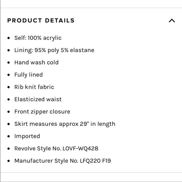 Lovers + Friends Paisley Ribbed Sweater Knit Pencil Side Zip Skirt sz L in Taupe - Picture 12 of 13